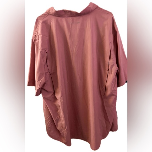 AFTCO Vented Pink Button Down Fishing Shirt, Size 2X - Picture 2 of 10